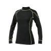Dámske funkčné tričko REWARD, dl. rukáv, čierno-zelené