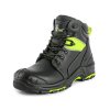 Obuv kotníková CXS UNIVERSE SOLID S3, černo-zelená