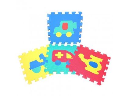 Mäkké puzzle bloky dopravné prostriedky 30cm