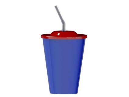 pohar veko slamka bez pot 7125