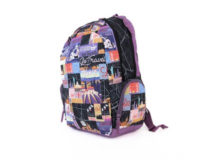 vak na chrbat black map 18903