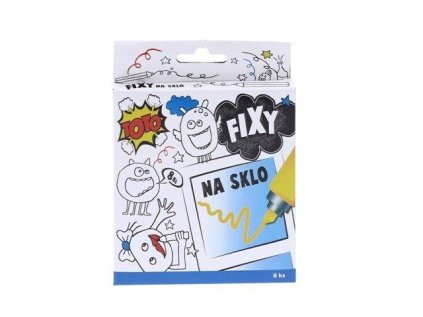 fixky na sklo 8 farieb 5182