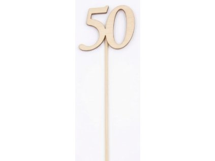 Drevený zápich na špajdli č. "50"