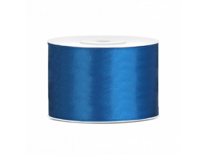 8551 satenova stuha 50mm 25m modra