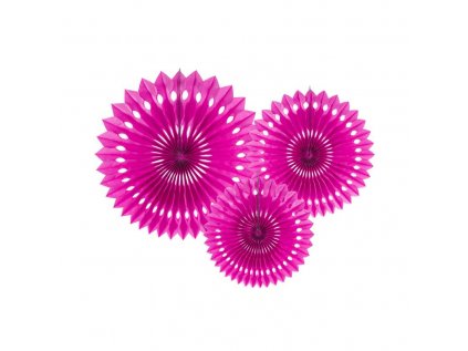 9295 zavesne papierove vejariky fuchsia