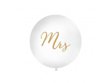 15718 balon biely mrs 1m