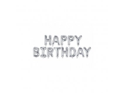 10120 foliovy napis happy birthday strieborny