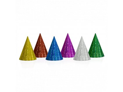 14581 holograficke spolocenske ciapky mix 16cm
