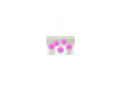 3049 zavesna dekoracia 3d vejarove kvety ruzove