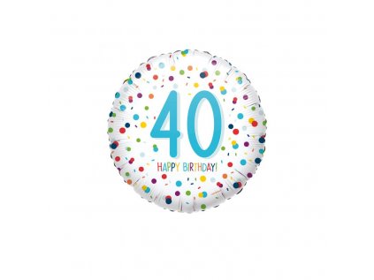 15640 b day 40 rokov foliovy balon 43cm