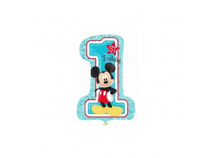 13075 foliovy balon 1 narodeniny mickey 48 x 71 cm
