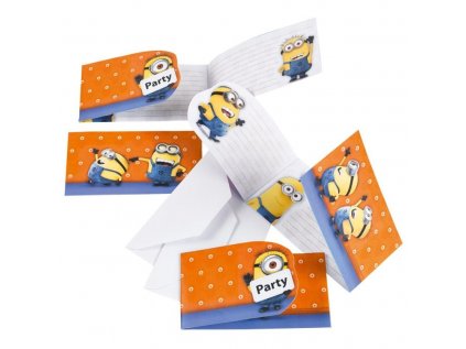 3892 pozvanky mimoni 6ks