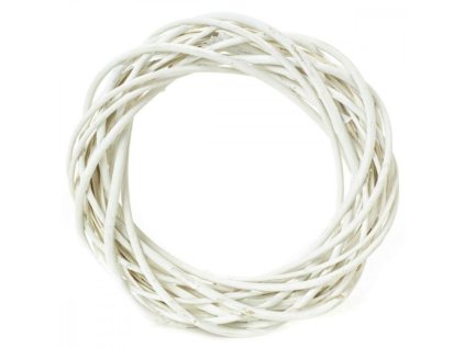 14041 pruteny veniec 30 cm biely