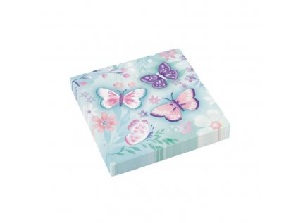 13687 servitky motyle 33x33cm 16ks 2 vrstv