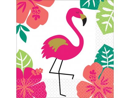 8863 servitky plameniak 25x25cm 16ks