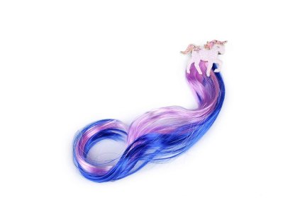 13885 pramienky vlasov so sponou jednorozec kralovska fialova
