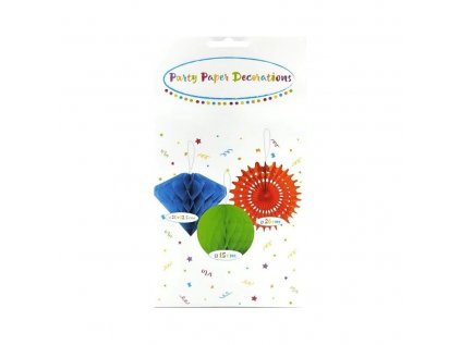 10483 party papierove dekoracie mix 3ks