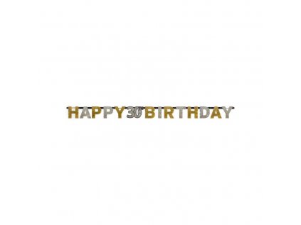 13765 banner happy birthday cislo 30 zlaty