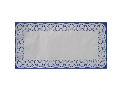 7783 dekoracna krajka hranata biela pap 26x34cm 100ks