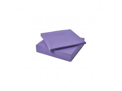 7576 obrusky svetlofialove 3 vrstv pap 100 celuloza 33x33cm 20ks