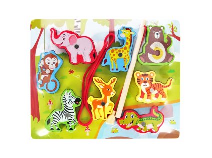 skladacka drev. zoo magn. 28944