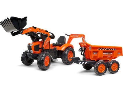 falk sliapaci traktor 2090w kubota s prednou a zadnou lyzicou a privesom 26114