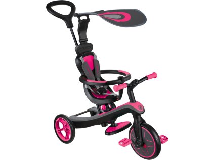 globber trojkolka explorer trike 4 in 1 fuchsia pink 26446