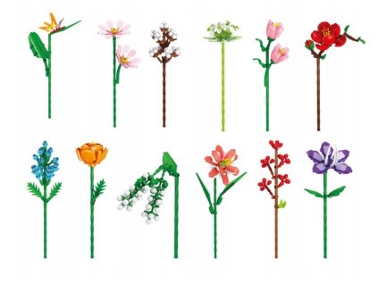 stavebnica kvet mix 32559