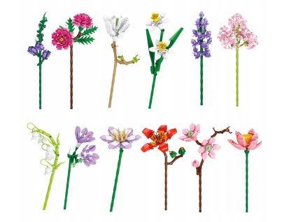 stavebnica kvet mix 32569