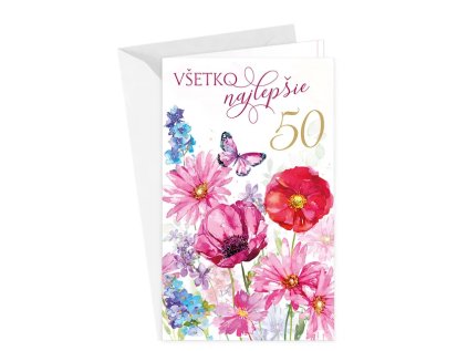 blahoprajná karta 50