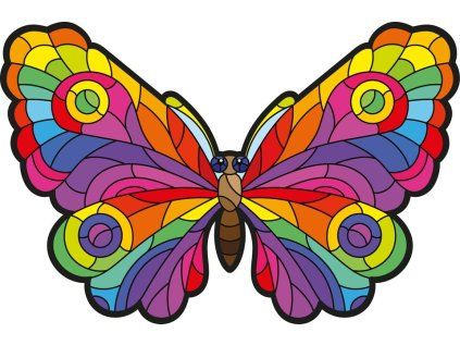 drevene puzzle set motyl 23607