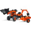 falk sliapaci traktor 2065n kubota backhoe s prednym bagrom a privesom s otocnym bagrom 26112