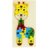 puzzle drev. zirafa 28040