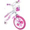 DINO Bikes - Detský bicykel Flappy 14" 514-02 - ružovo biely