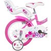 DINO Bikes - Detský bicykel Flappy 14" 514-02 - ružovo biely
