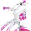 DINO Bikes - Detský bicykel Flappy 14" 514-02 - ružovo biely