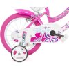 DINO Bikes - Detský bicykel Flappy 14" 514-02 - ružovo biely