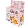 Puzzle 2v1 16dielikov na vymaľovanie - mačička
