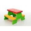 Piknikový stolík pre deti sada 79cm - červená