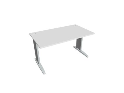 Pracovný stôl Cross, 140x75,5x80 cm, biely/kov