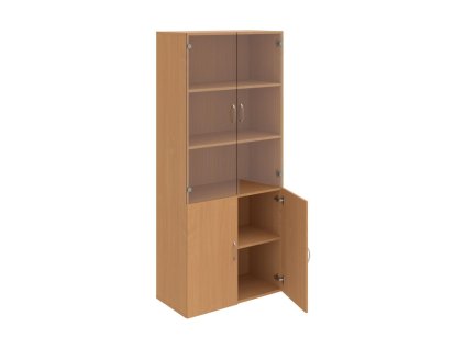 Policová skriňa Drive, 80x185x42 cm, buk/buk