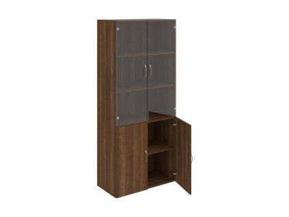 Policová skriňa Drive, 80x185x42 cm, orech/orech