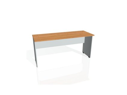 Pracovný stôl Gate, 160x75,5x60 cm, jelša/sivý