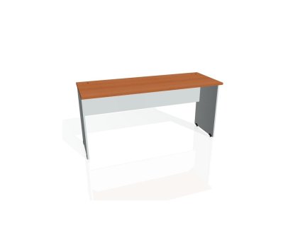 Pracovný stôl Gate, 160x75,5x60 cm, čerešňa/sivý