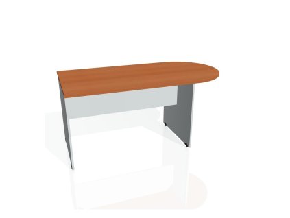 Doplnkový stôl Gate, 160x75,5x80 cm, čerešňa/sivá