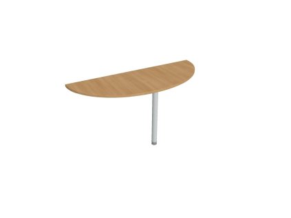 Doplnkový stôl Gate, 160x75,5x60 cm, dub/kov