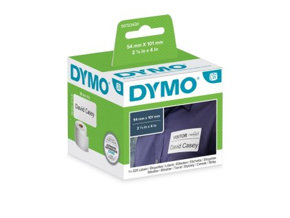 Samolepiace etikety Dymo LW 101x54mm menovky balíky biele