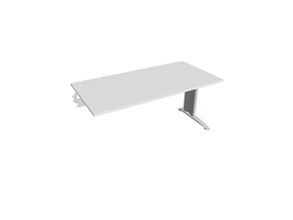 Pracovný stôl Flex, 160x75,5x80 cm, biely/kov