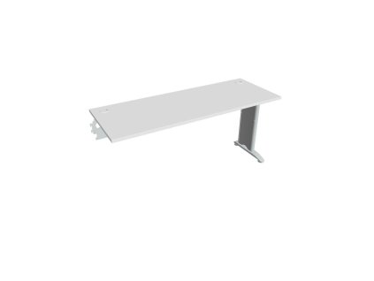 Pracovný stôl Flex, 160x75,5x60 cm, biely/kov