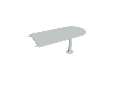 Doplnkový stôl Flex, 160x75,5x80 cm, sivá/kov